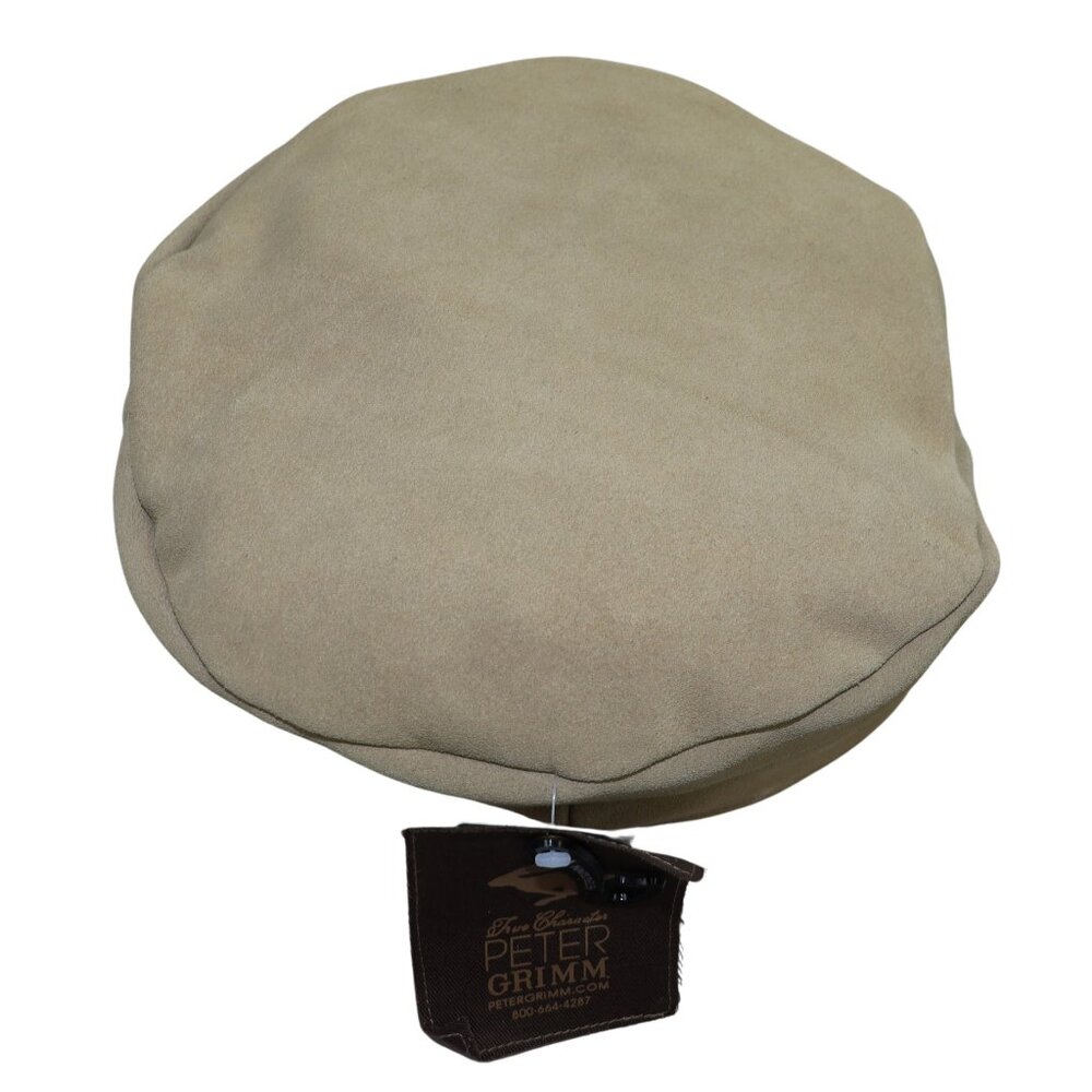 Peter Grimm Lila Geniune Leather Captain Sailor Cap NWT Sand - Pick Size - Picture 3 of 4